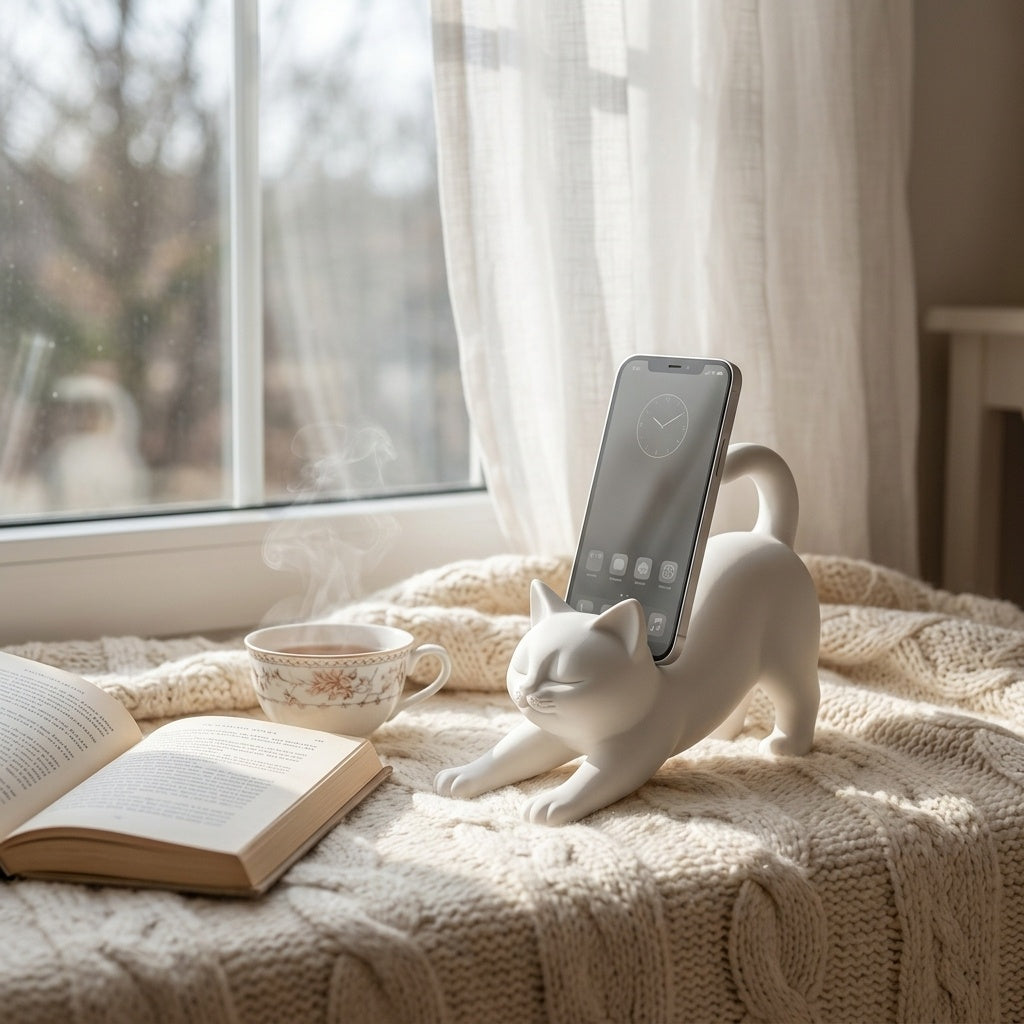 Cat-Shaped Phone Stand