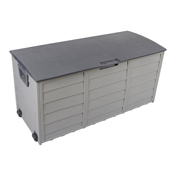 Gray Deck Storage Box with Wheels — view 4