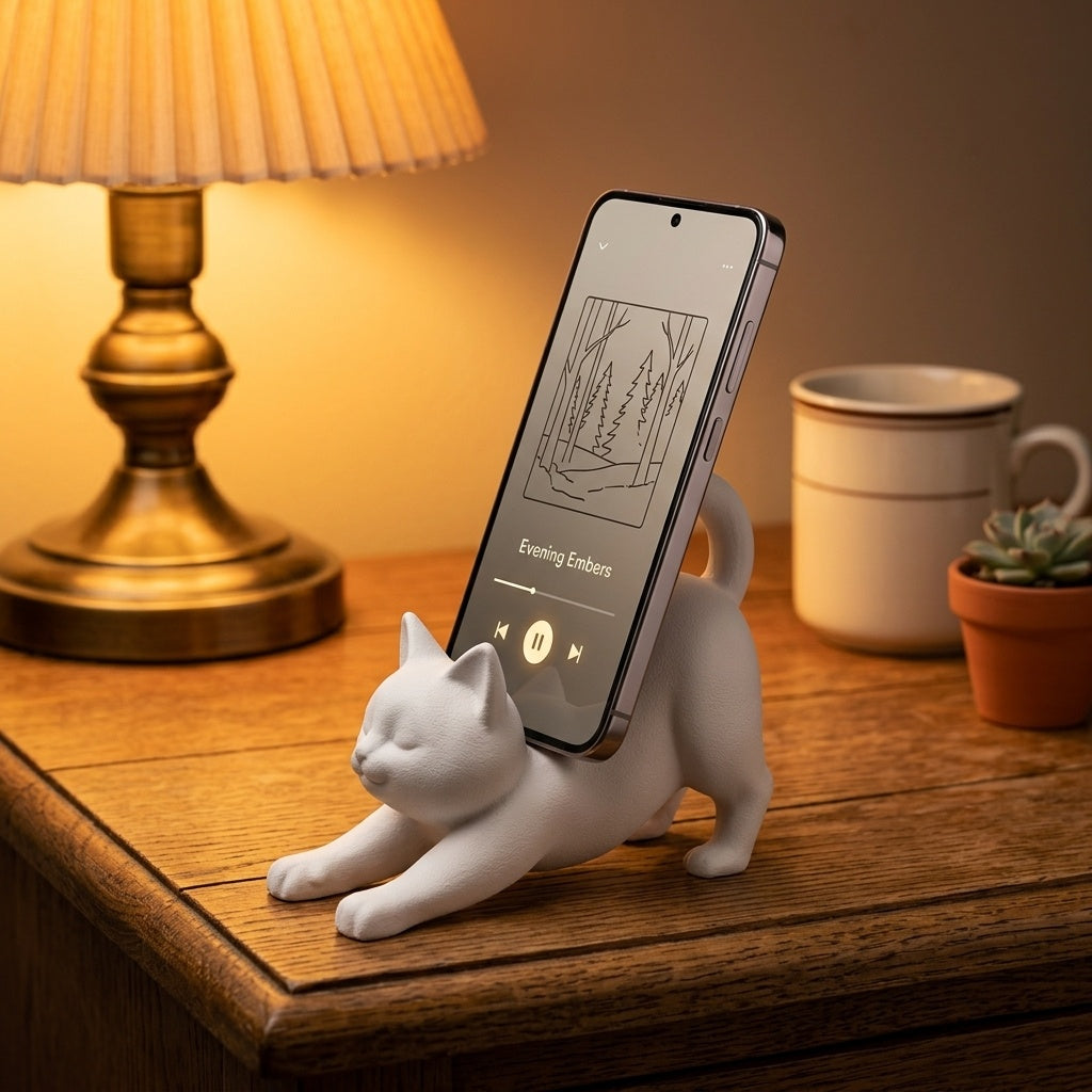 Cat-Shaped Phone Stand
