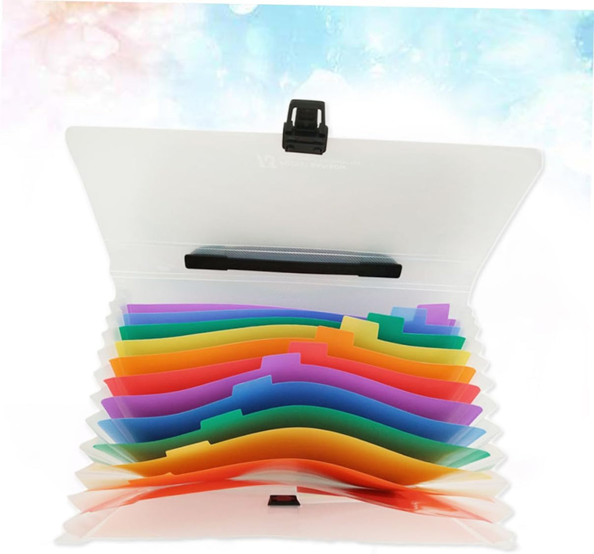 13-Pocket Rainbow Accordion File Organizer