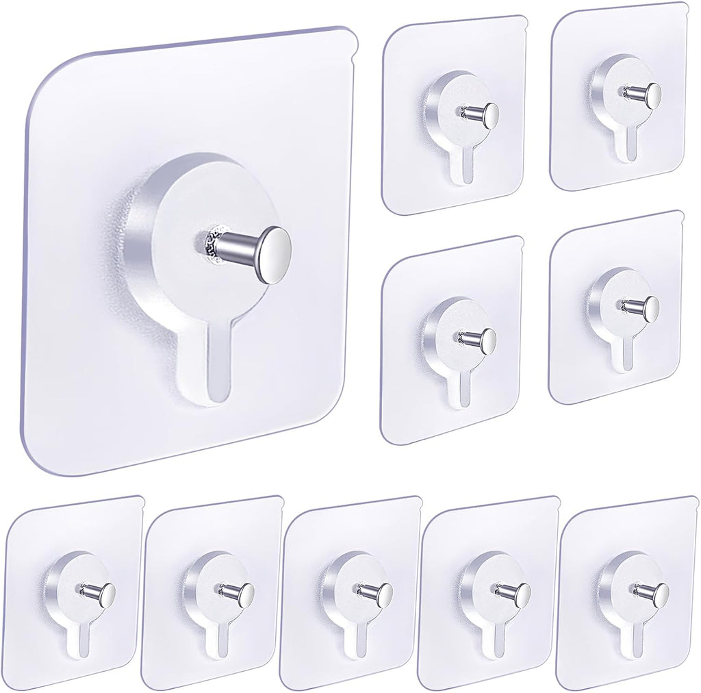 Clear Adhesive Utility Hooks — view 1