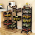 Five-Tier Rotating Basket Storage Cart — view 2