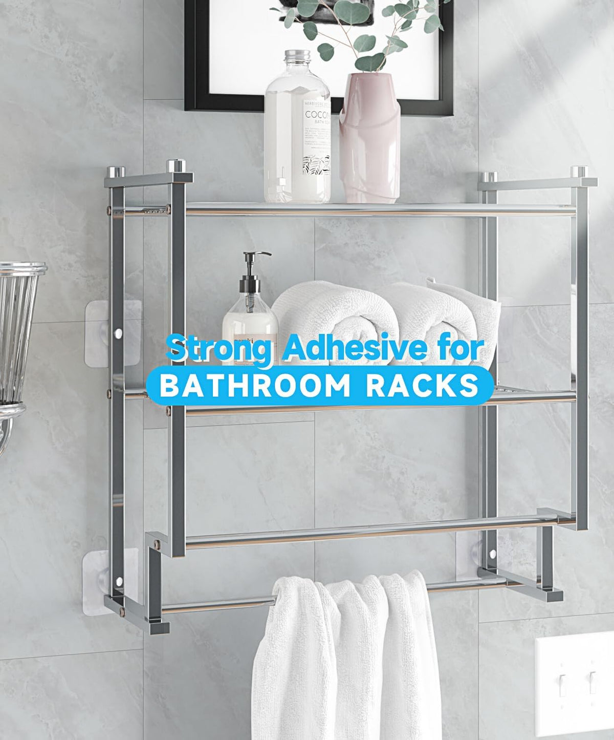 Clear Adhesive Utility Hooks — view 2