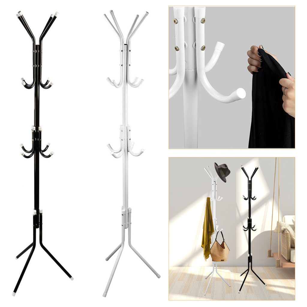 Eight-Hook Standing Coat and Hat Rack — view 1