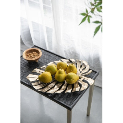 Gold-Tone Aluminum Monstera Leaf Wall Decor — view 4