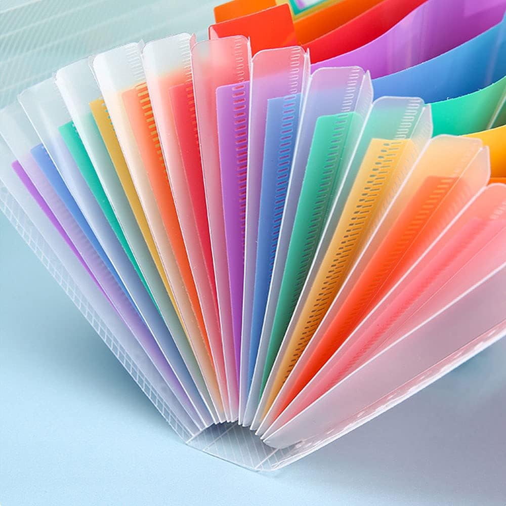 13-Pocket Rainbow Accordion File Organizer