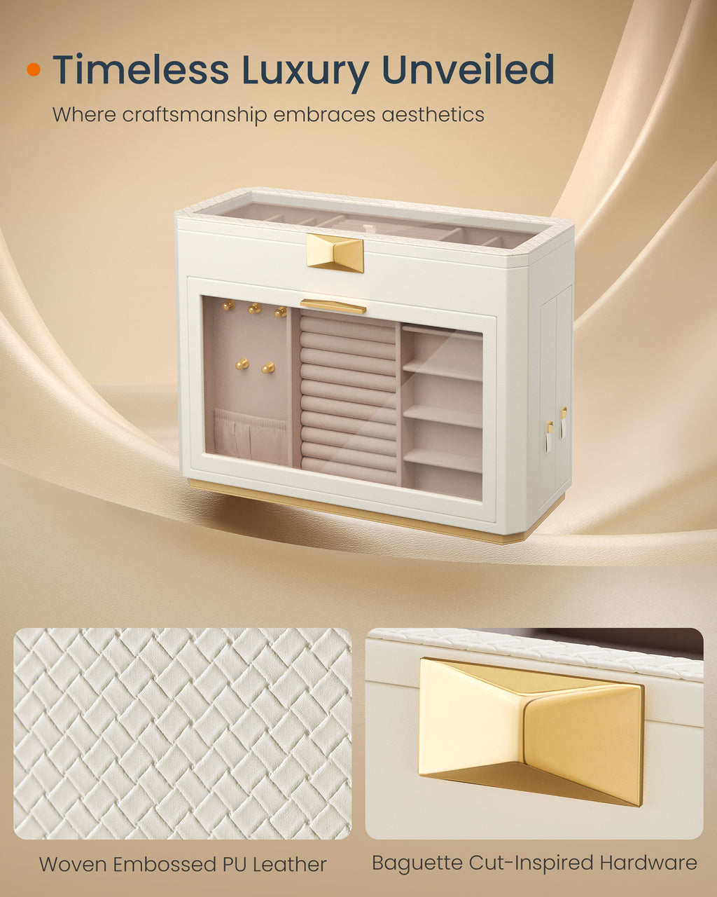 Cloud White Vertical Jewelry Display Box — view 5