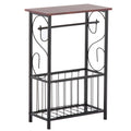 Slim Bathroom Side Table with Magazine Basket — view 11
