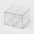 Clear 2-Drawer Countertop Organizer