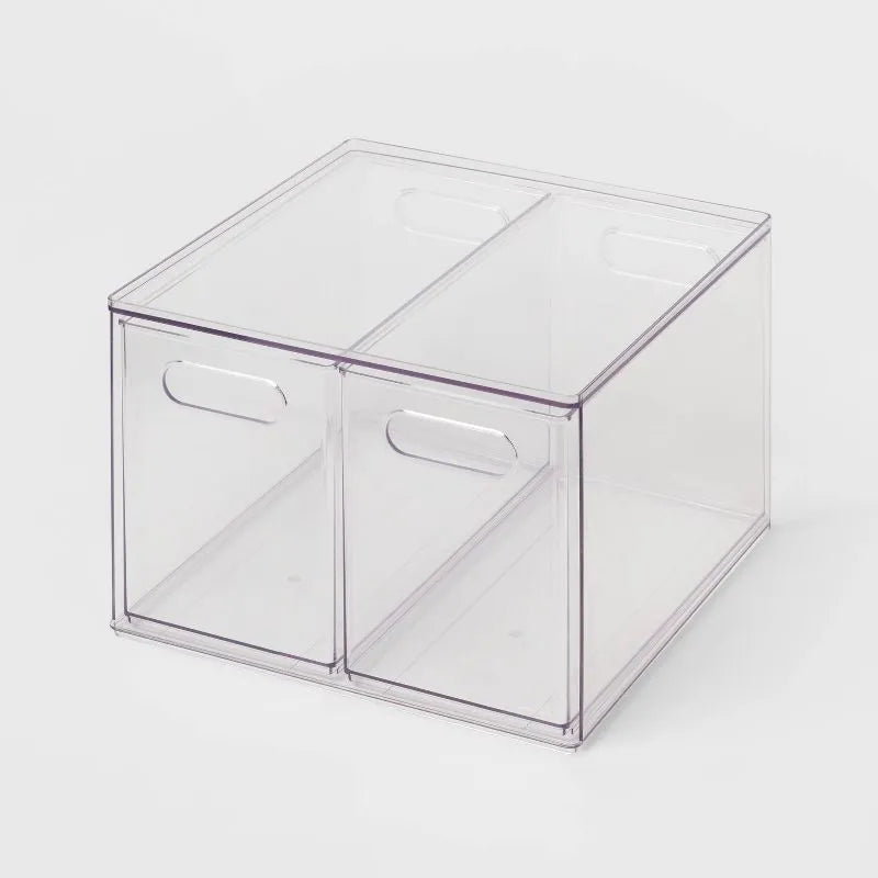 Clear 2-Drawer Countertop Organizer
