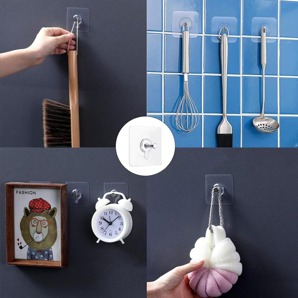 Clear Adhesive Utility Hooks — view 6