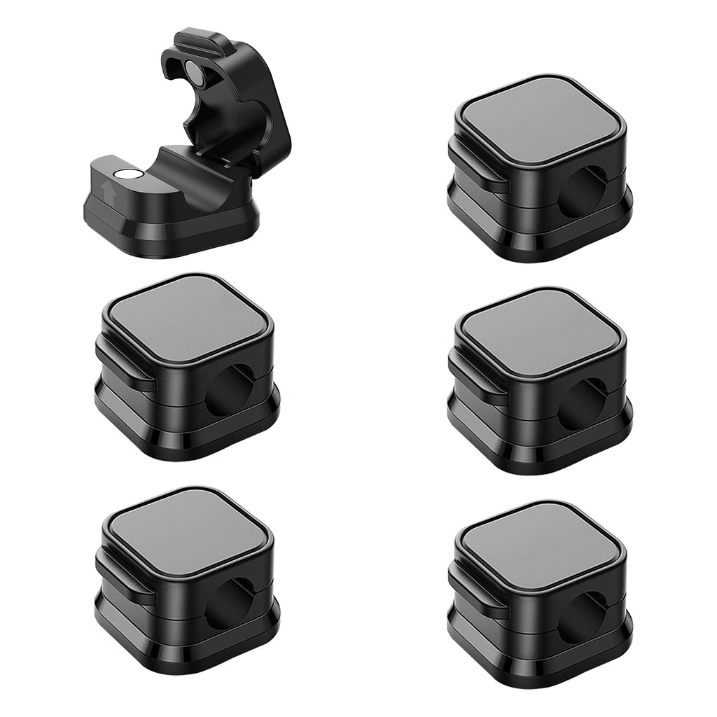 Magnetic Cable Clips, 6-Pack