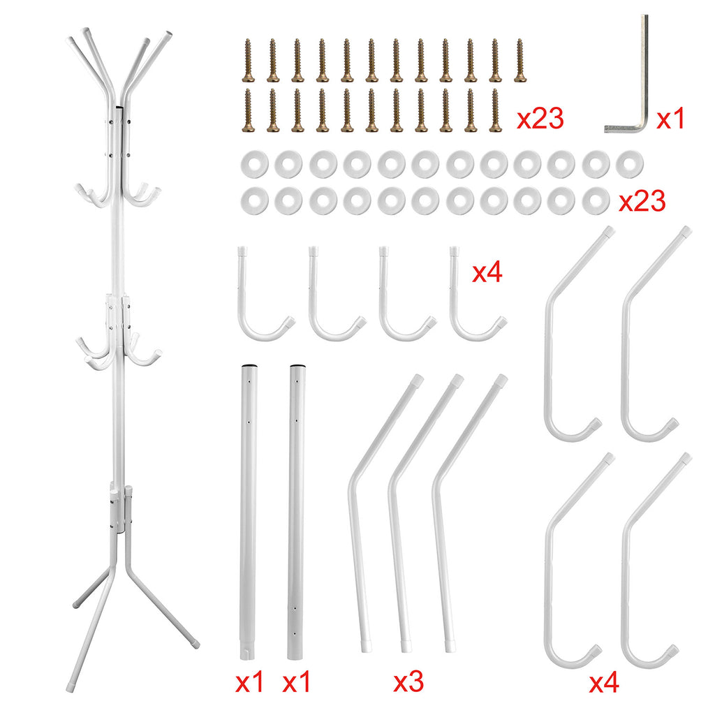 Eight-Hook Standing Coat and Hat Rack — view 5