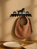 Dog Silhouette Wall Hook Rack
