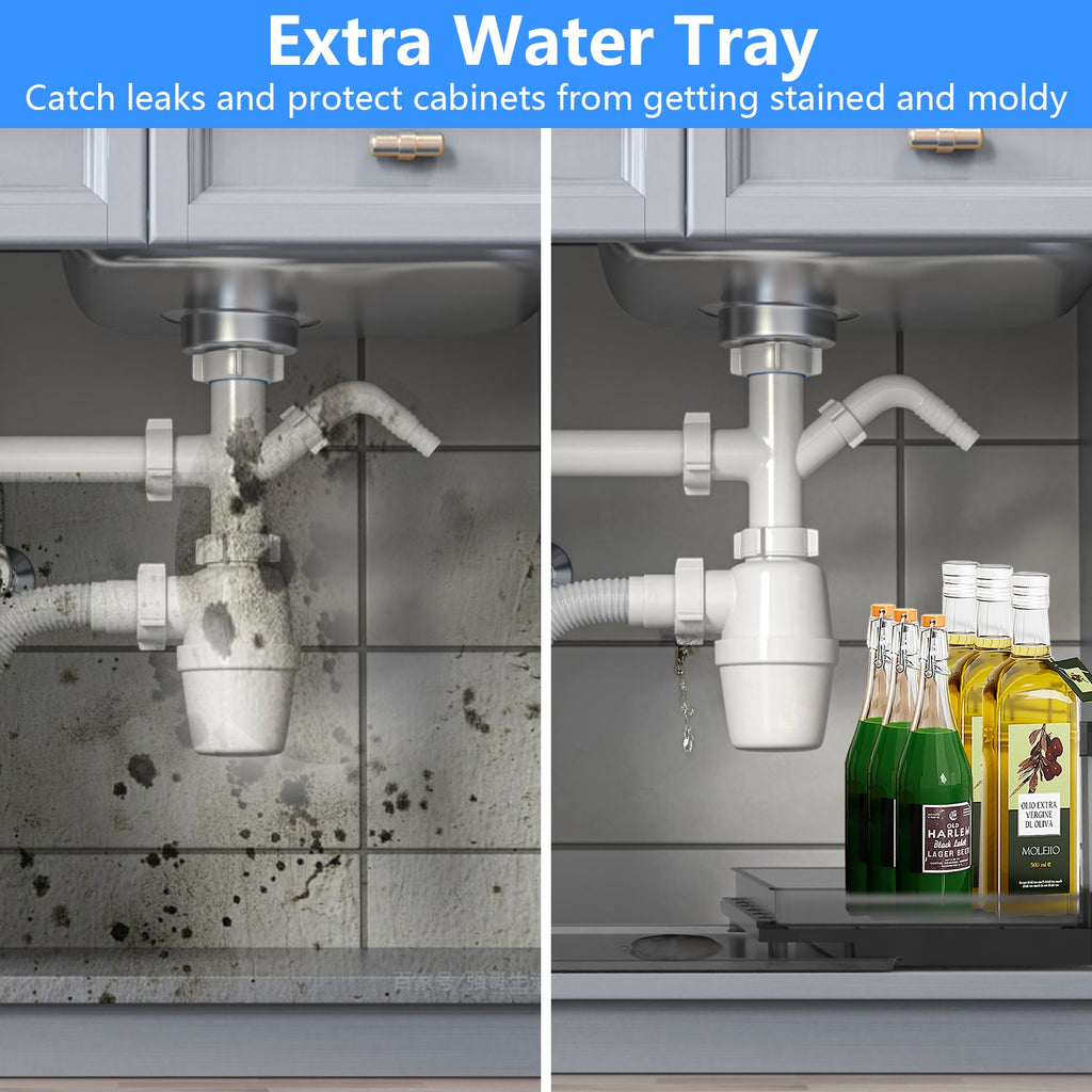 Smoky Clear L-Shaped Under-Sink Organizer — view 4