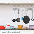 15-Hook Stainless Steel Wall Rack