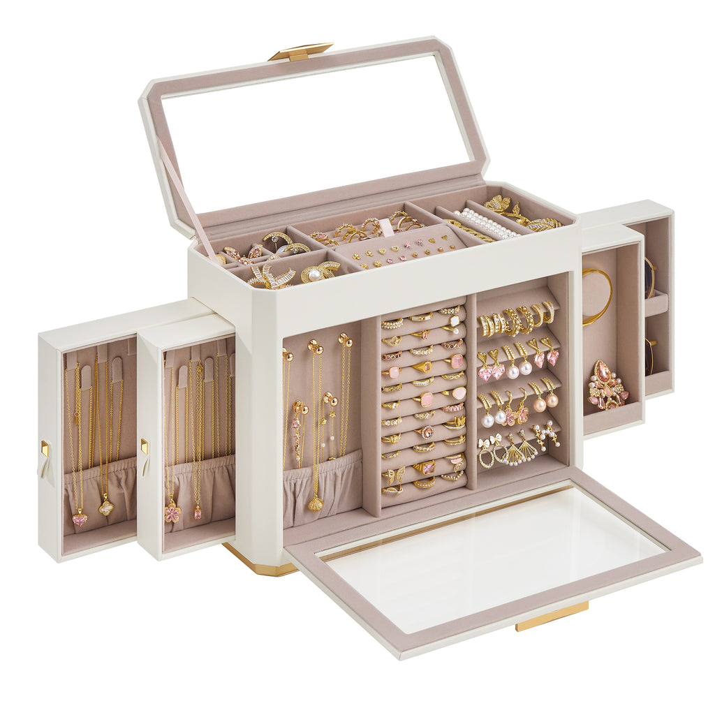 Cloud White Vertical Jewelry Display Box — view 1