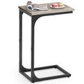 Greige C-Shaped Sofa Side Table — view 1