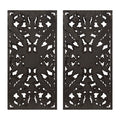 Carved Botanical Wall Panels, Set of 2 — view 5