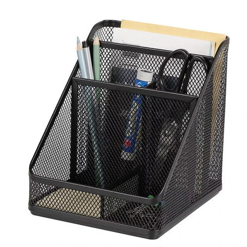 Black Mesh Desktop Organizer