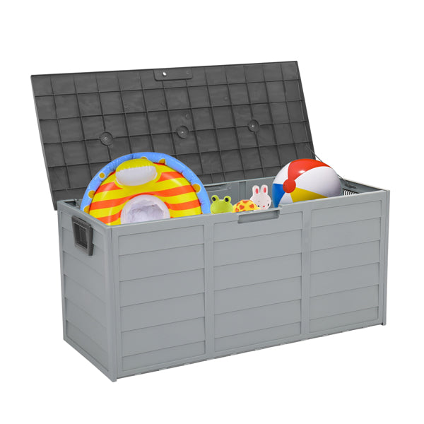 Gray Deck Storage Box with Wheels — view 10