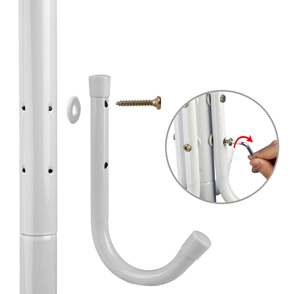 Eight-Hook Standing Coat and Hat Rack — view 8