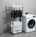 3-Bag Laundry Sorter with Shelf and Hooks