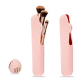 Pink Silicone Makeup Brush Travel Case