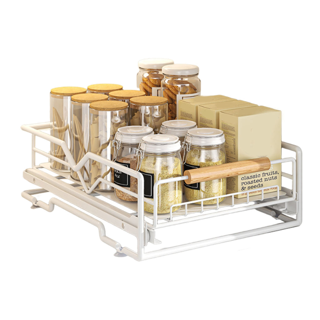 Pull-Out Cabinet Organizer with Drain Tray