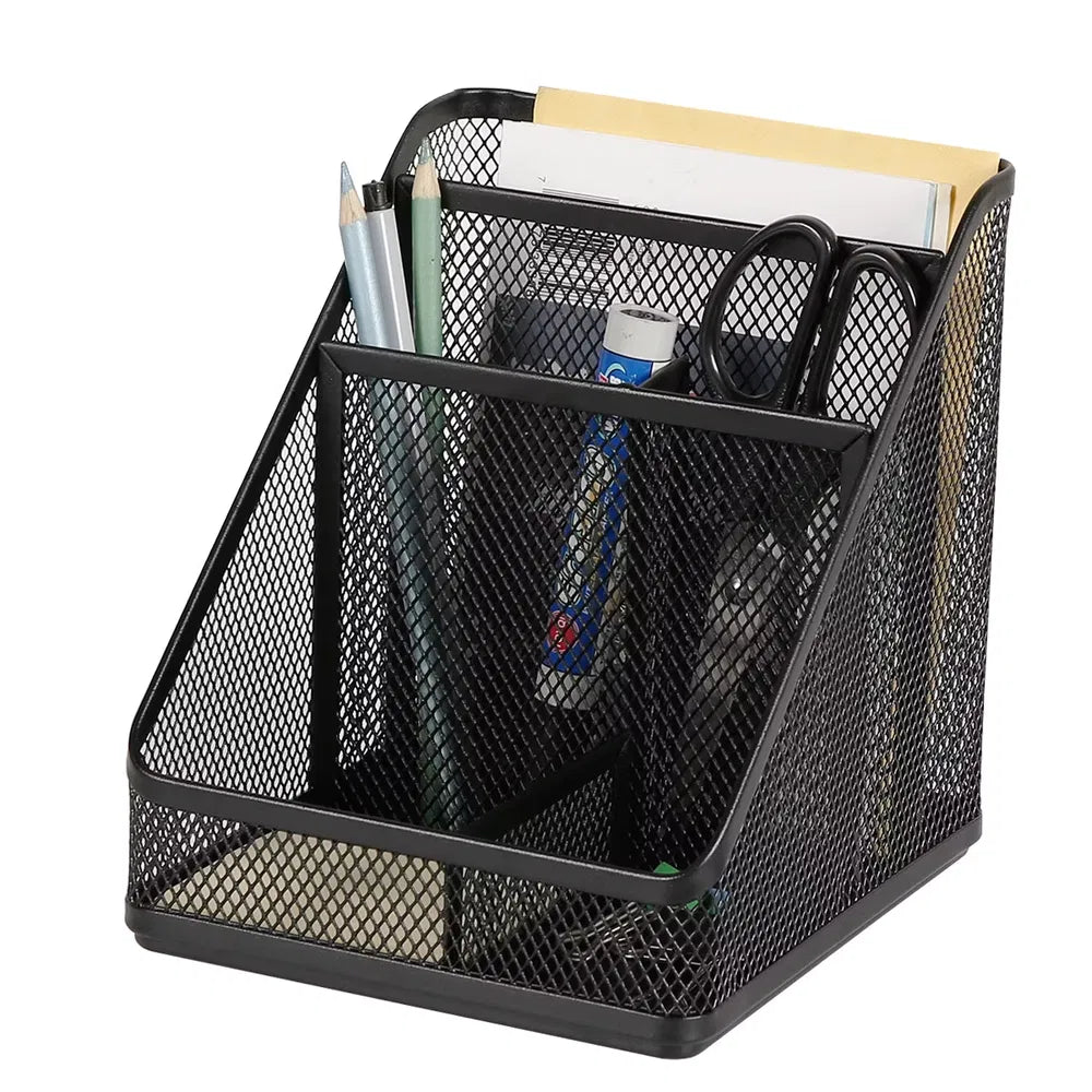 Black Mesh Desktop Organizer