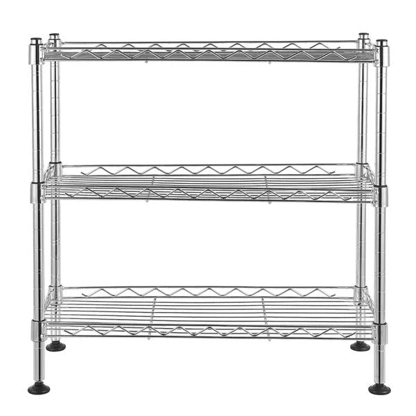Silver 3-Tier Cabinet Organizer