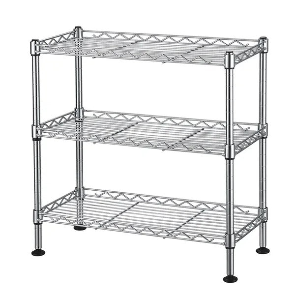 Silver 3-Tier Cabinet Organizer