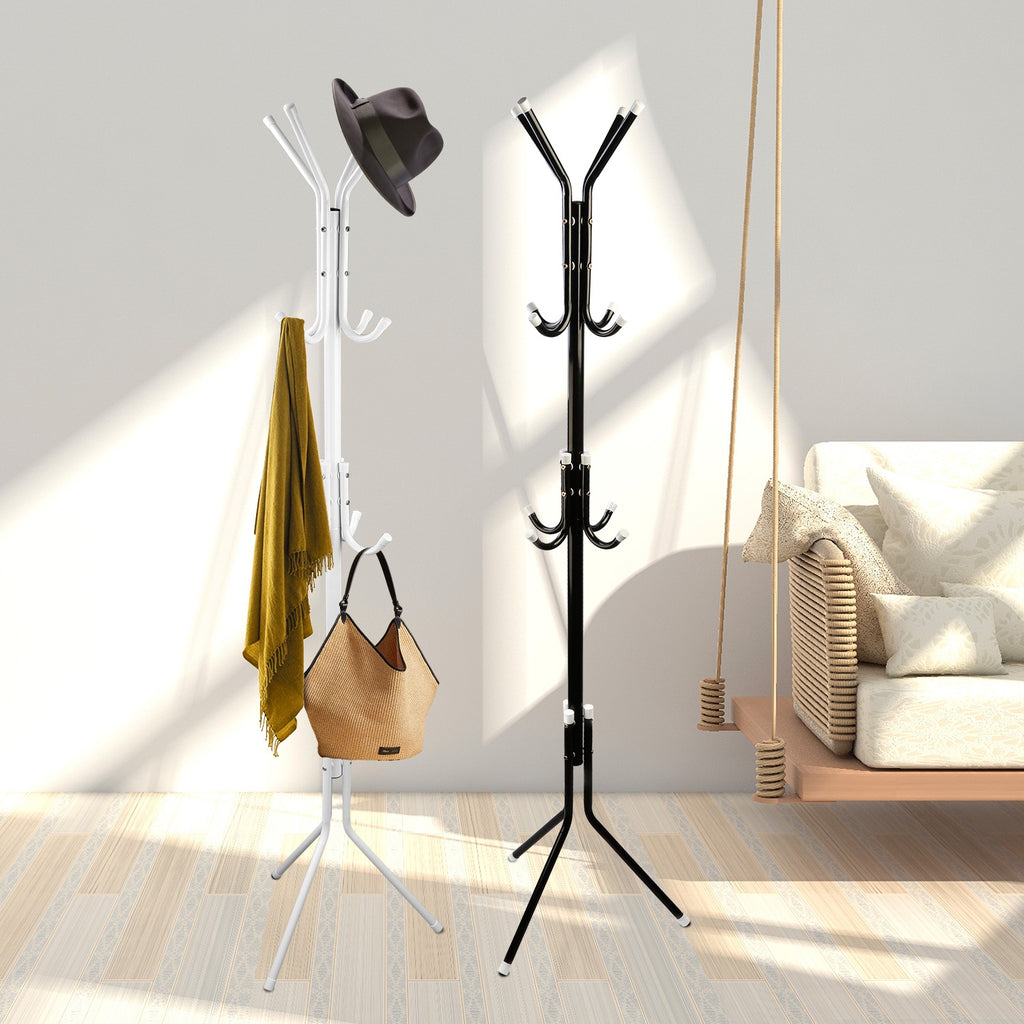 Eight-Hook Standing Coat and Hat Rack — view 3