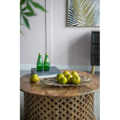 Gold-Tone Aluminum Monstera Leaf Wall Decor — view 9